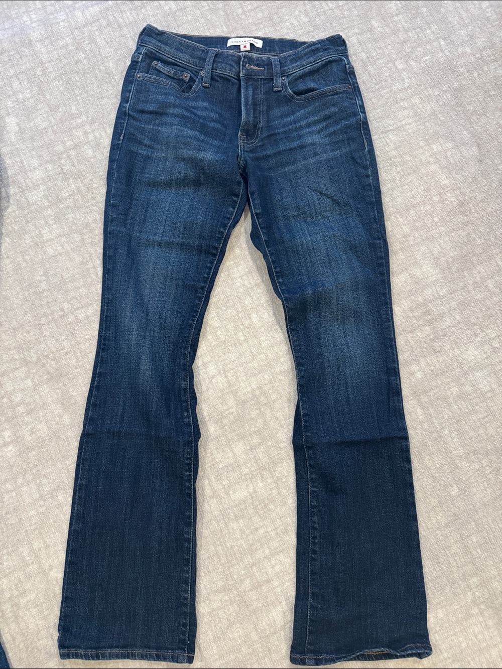 Lucky Brand Dark Indigo Wide Leg Jeans